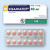 Квамател (quamatel) табл. 40 мг №14