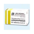 Аллопуринол (allopurinolum) табл. 0,1 №10х5
